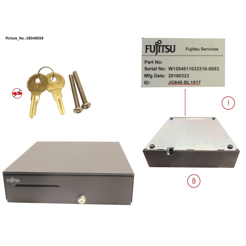 38048058 - TP7E DRAWER W. LOCK BLACK