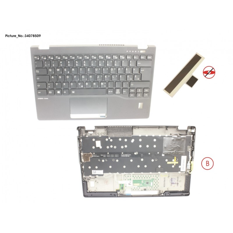 34078509 - UPPER ASSY INCL. KB E EUROPE W/FP(TBT)