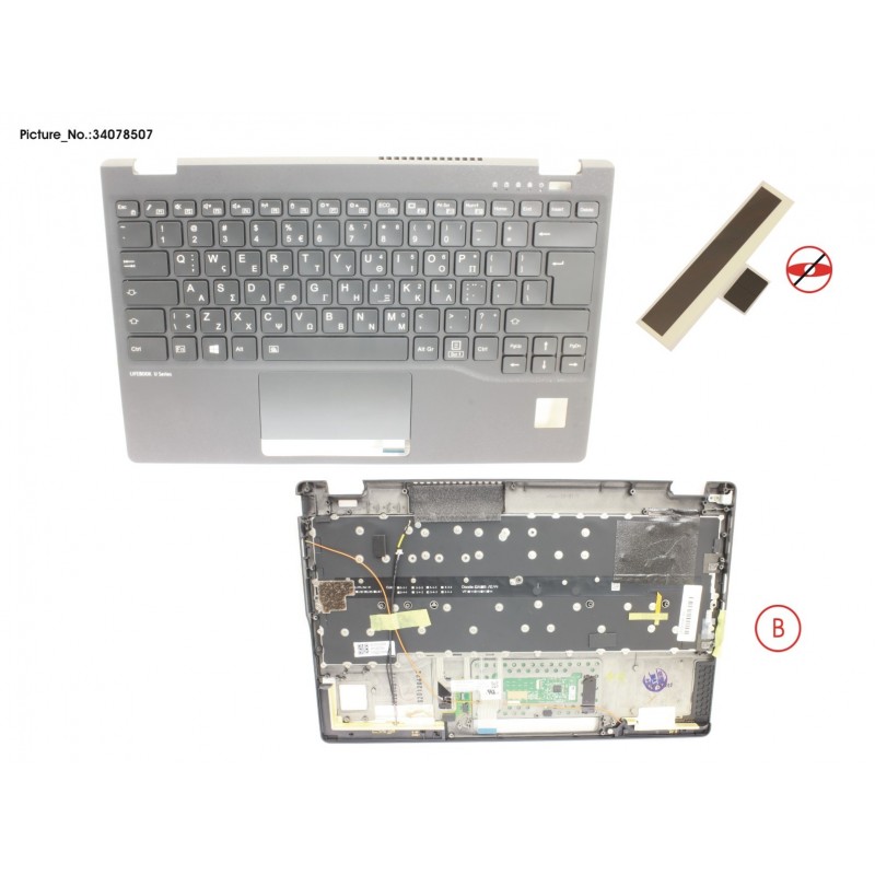 34078507 - UPPER ASSY INCL. KB GREECE W/PV(TBT)4G