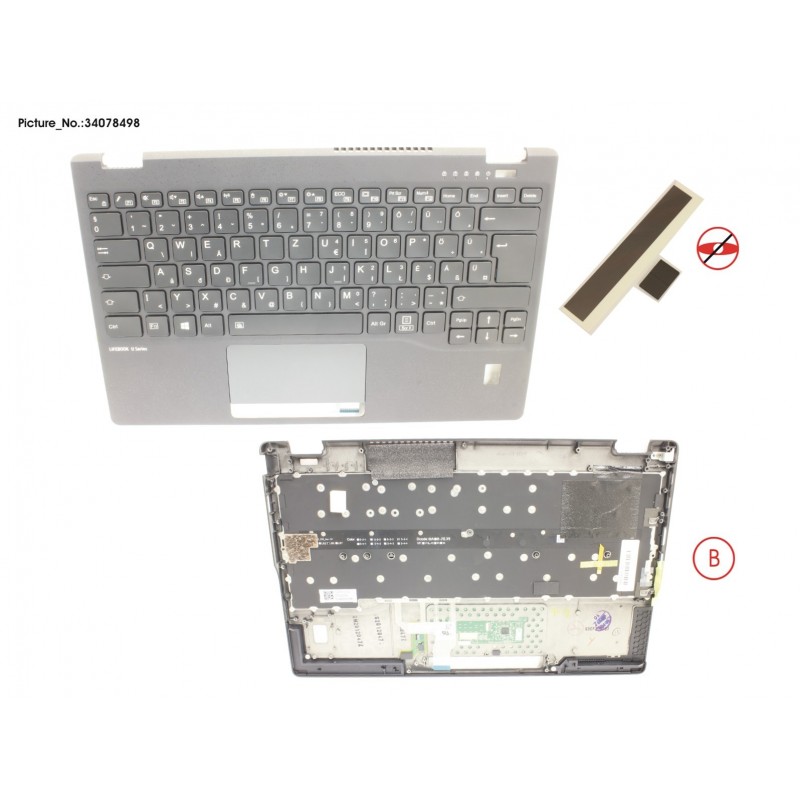 34078498 - UPPER ASSY INCL. KB HUNGARY W/FP(TBT)