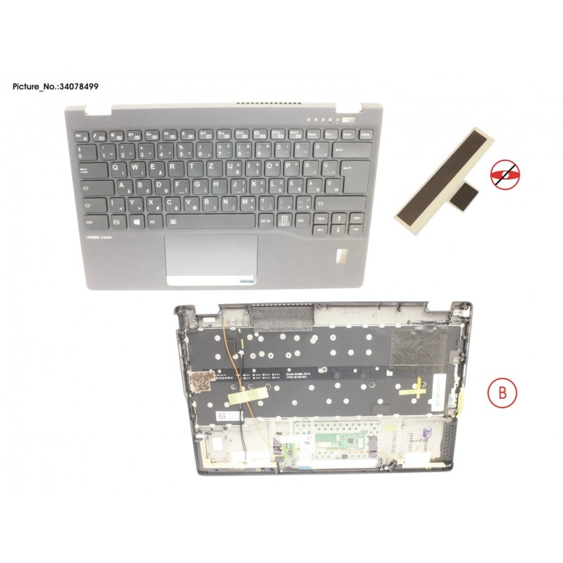 34078499 - UPPER ASSY INCL. KB HUNGARY W/FP(TBT)4G