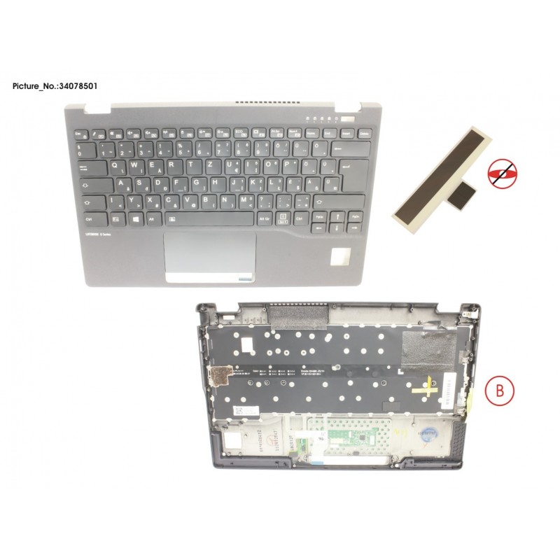 34078501 - UPPER ASSY INCL. KB HUNGARY W/PV(TBT)