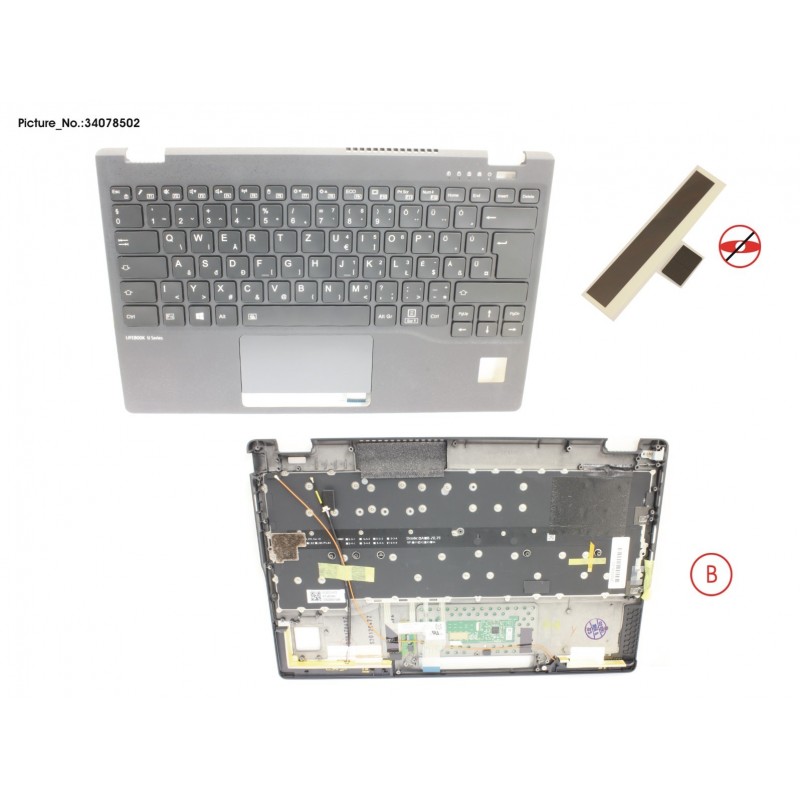 34078502 - UPPER ASSY INCL. KB HUNGARY W/PV(TBT)4G