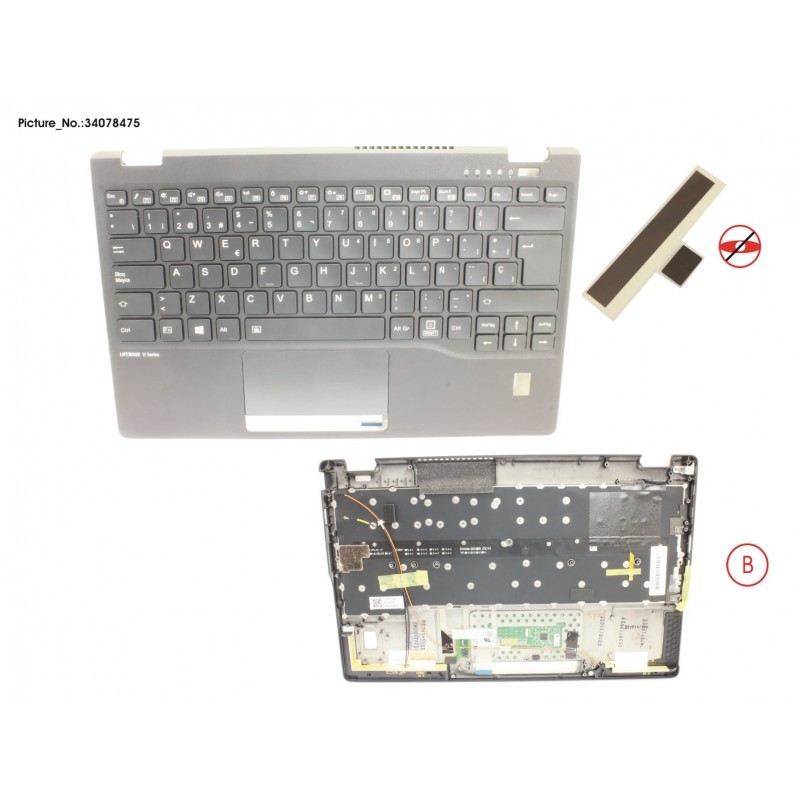 34078475 - UPPER ASSY INCL. KB SPAIN W/FP(TBT)4G