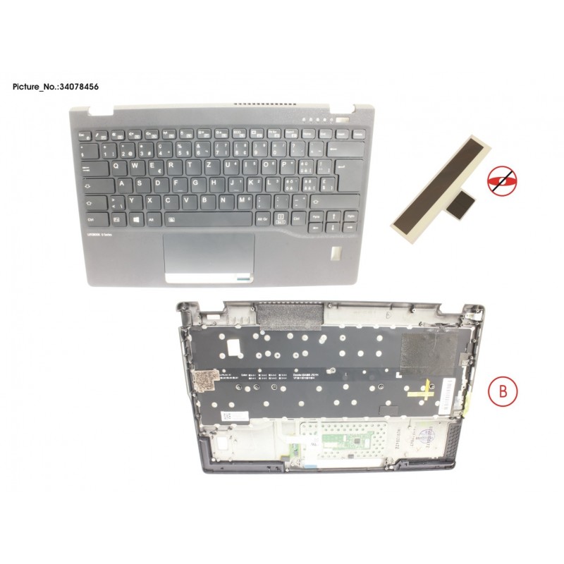 34078456 - UPPER ASSY INCL. KB SWISS W/FP(TBT)