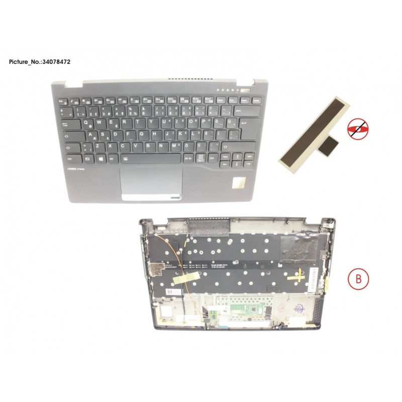 34078472 - UPPER ASSY INCL. KB TURKEY W/PV(TBT)4G