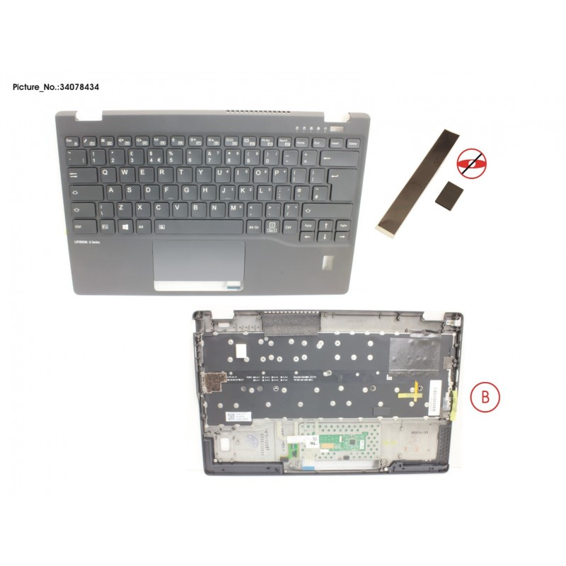 34078434 - UPPER ASSY INCL. KB UK W/FP(TBT)