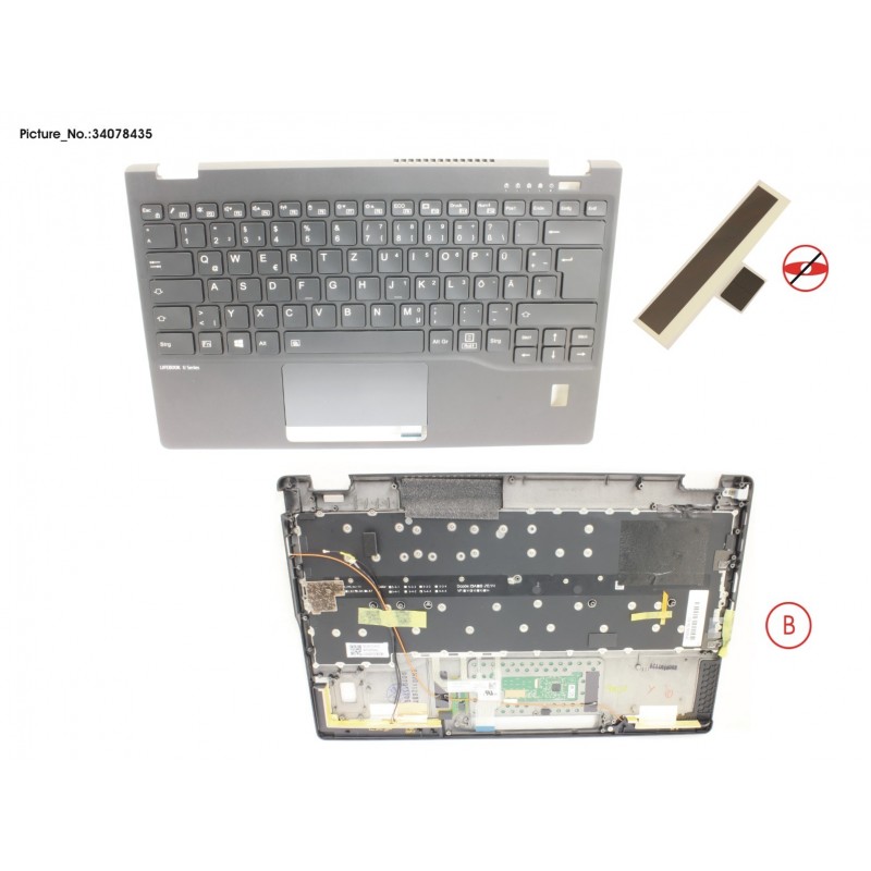 34078435 - UPPER ASSY INCL. KB UK W/FP(TBT)4G