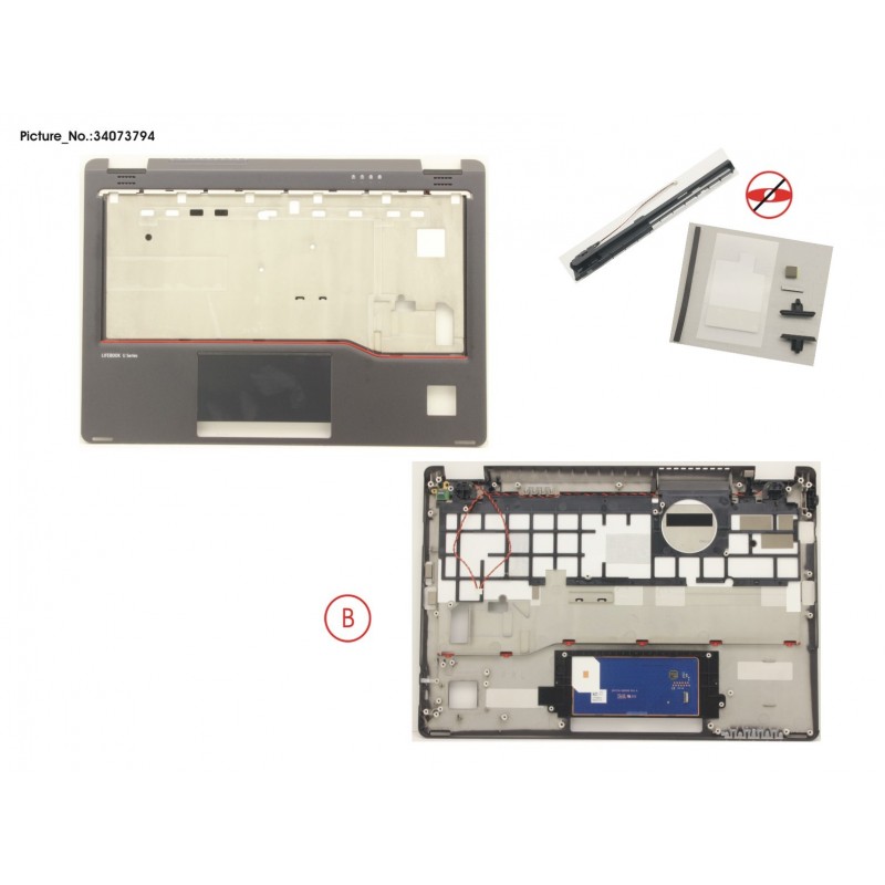 34073794 - UPPER ASSY W/O SC W/PV HOLE(FOR WWAN)