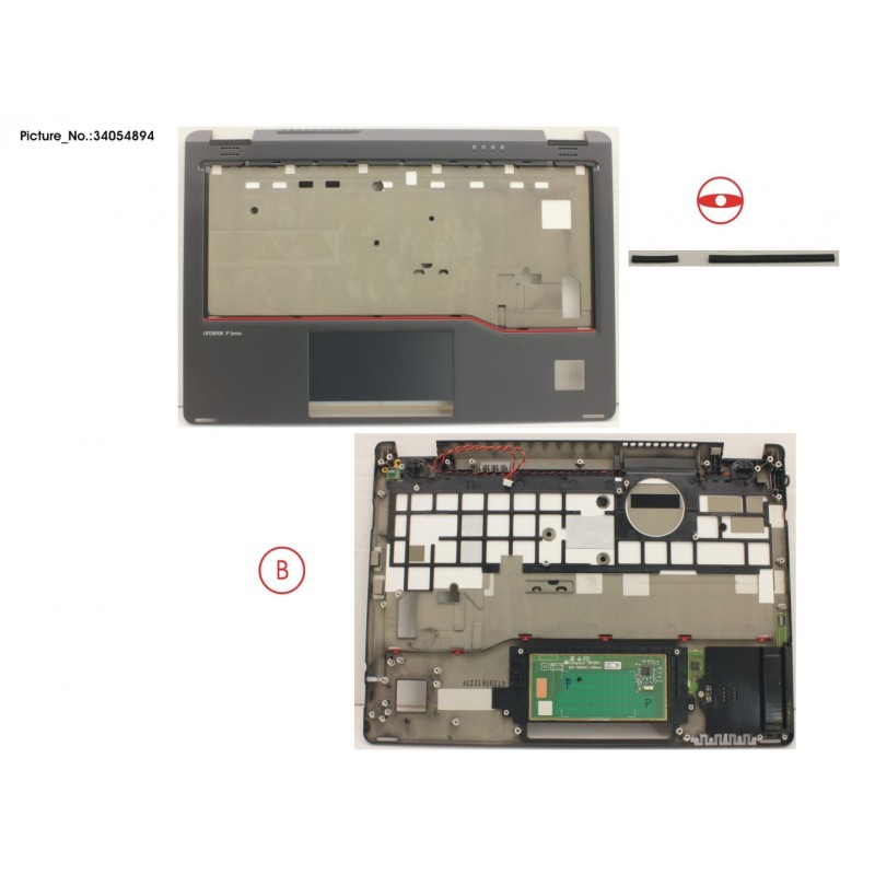 34054894 - UPPER ASSY W/ SMARTCARD (FOR WWAN)