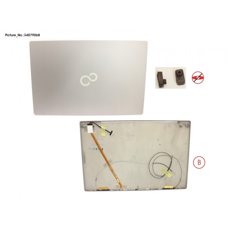 34079068 - LCD BACK COVER ASSY (W/ HELLO)