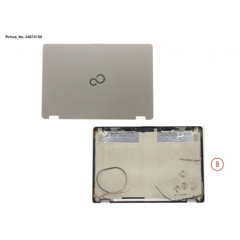 34074150 - LCD BACK COVER ASSY (HD) W/O CAM/MIC