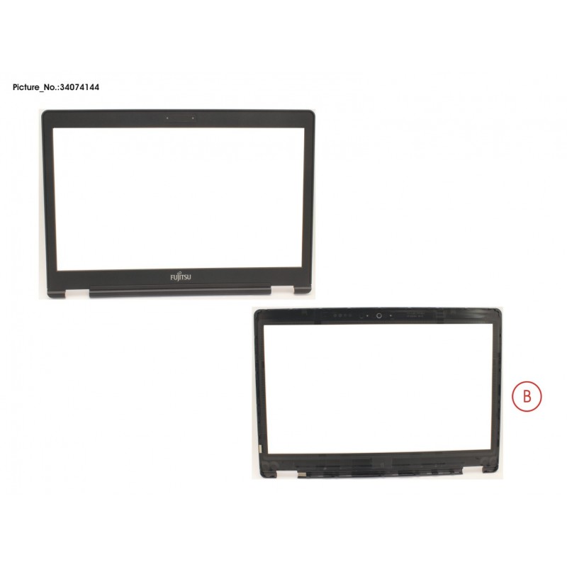34074144 - LCD FRONT COVER (FOR HD W/ MIC)