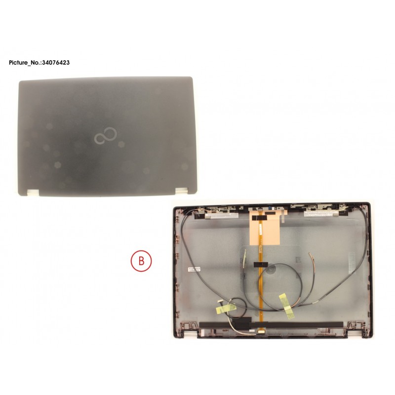 34076423 - LCD BACK COVER ASSY (W/ HELLO CAMERA)