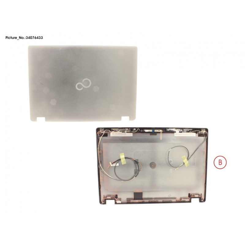 34076433 - LCD BACK COVER ASSY (HD, W/ RGB CAMERA)