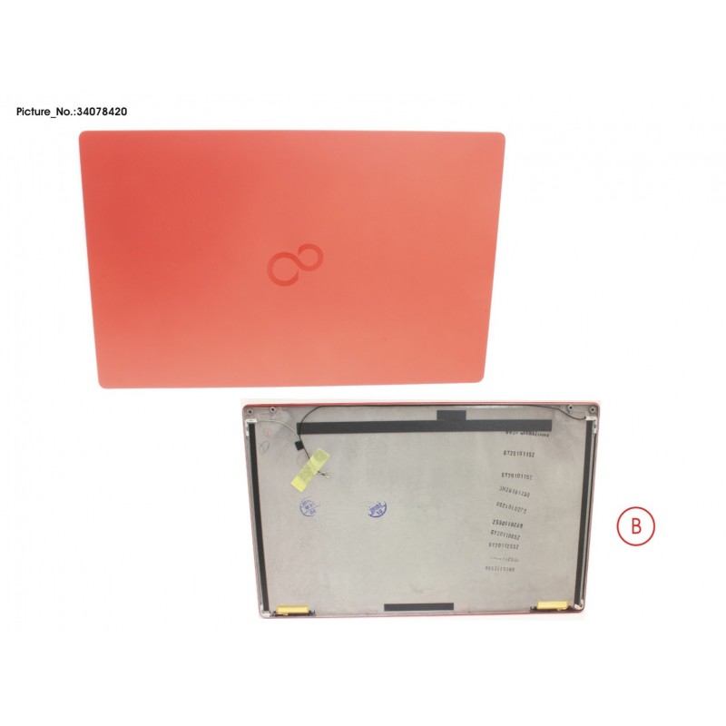 34078420 - LCD BACK COVER RED