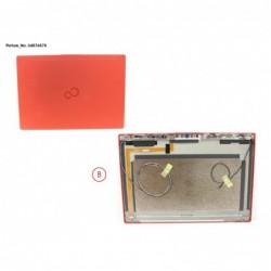 34076575 - LCD BACK COVER RED TOUCH W/CAM