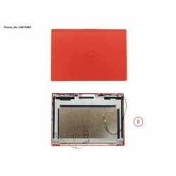 34073883 - LCD BACK COVER RED TOUCH