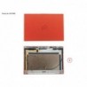 34073882 - LCD BACK COVER RED TOUCH W/CAM