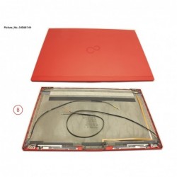 34068144 - LCD BACK COVER RED TOUCH WWAN W/CAM