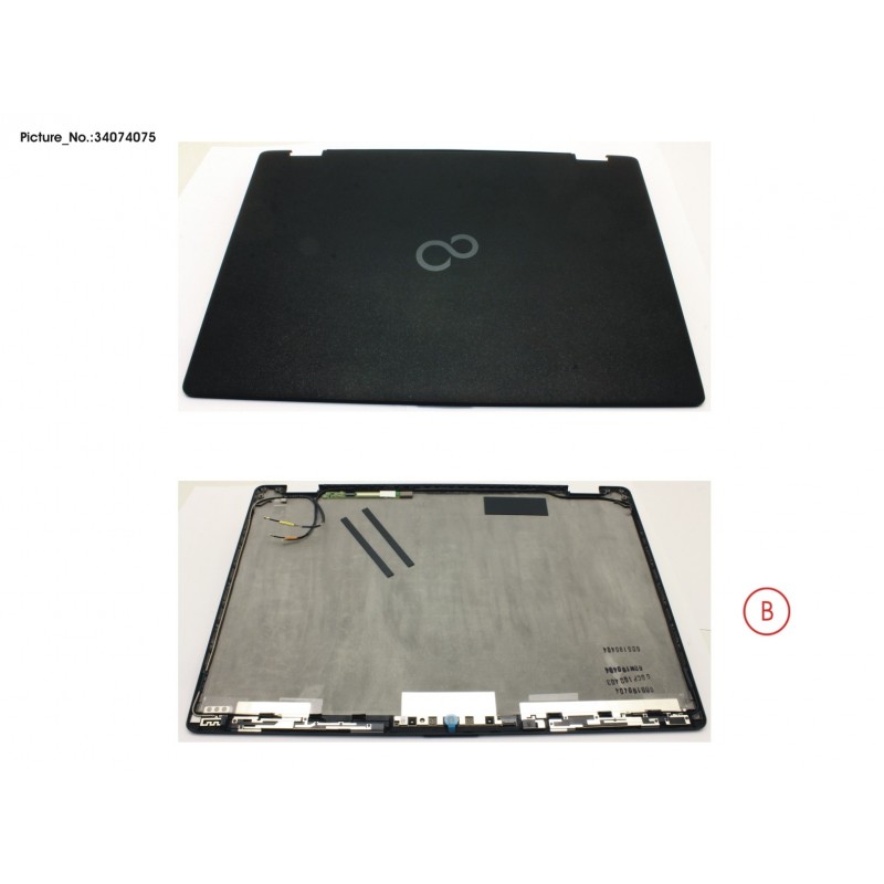 34074075 - LCD BACK COVER BLACK