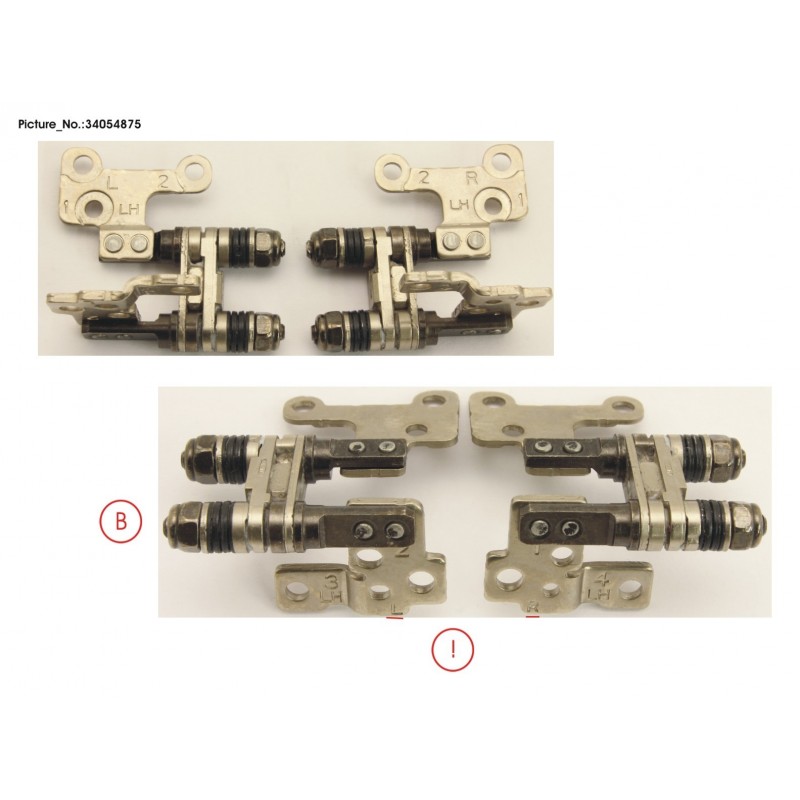 34054875 - HINGE SET LEFT/RIGHT