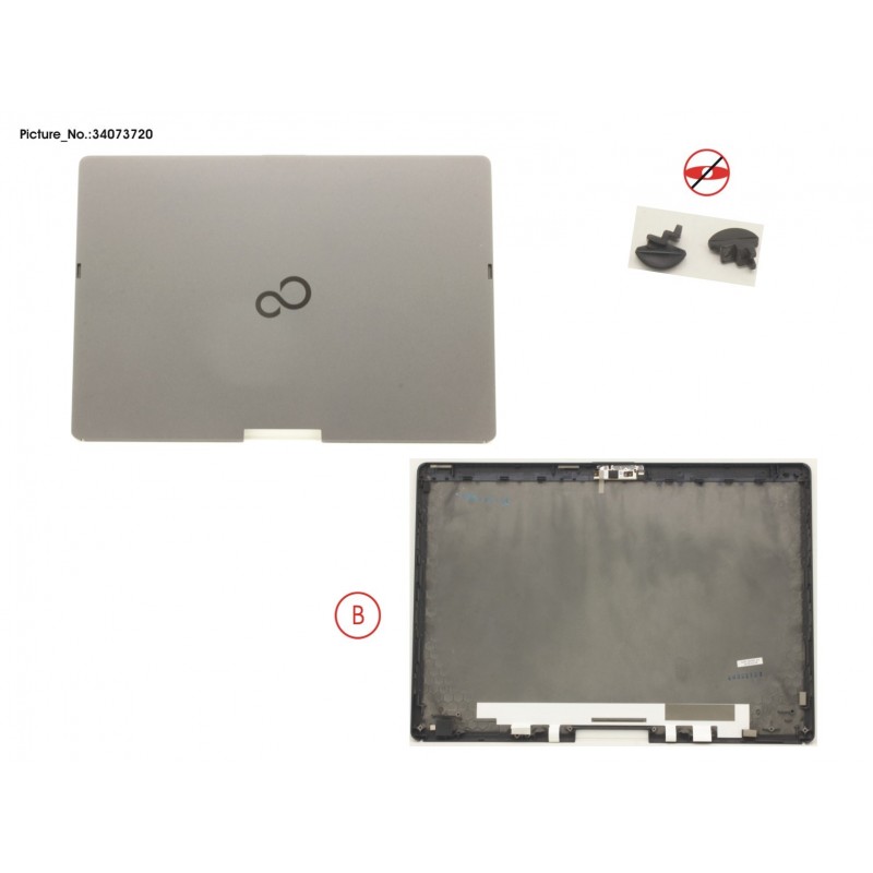 34073720 - LCD BACK COVER (W/ MIC)