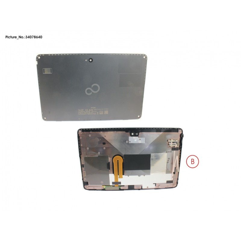 34078640 - LCD BACK COVER W/ FINGERPRINT,SIM ICON