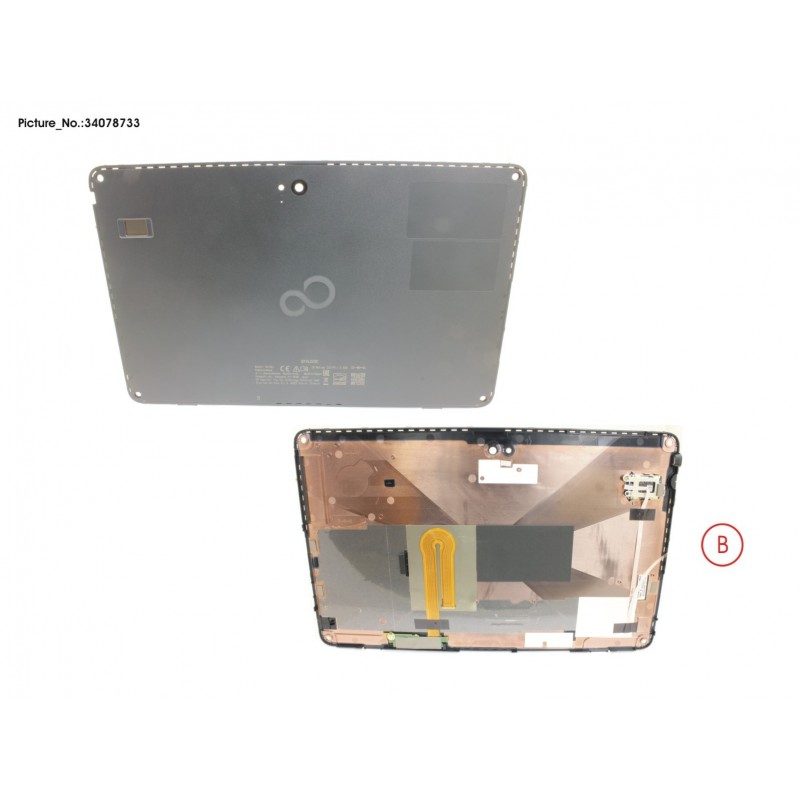 34078733 - LCD BACK COVER FOR SIM W/ FNG, SCREW