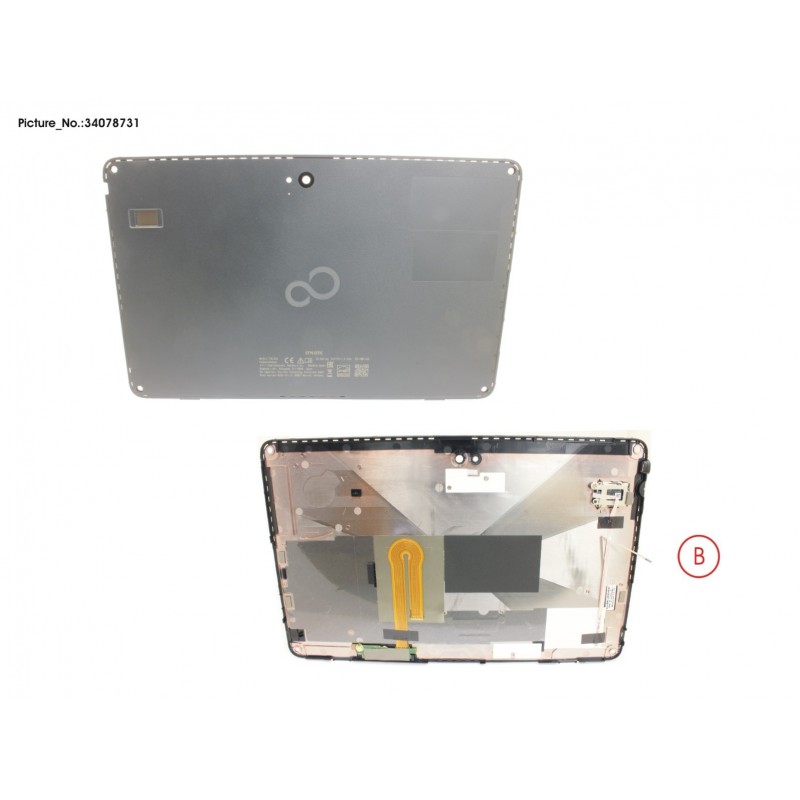 34078731 - LCD BACK COVER W/ FINGERPRIN, SCREW