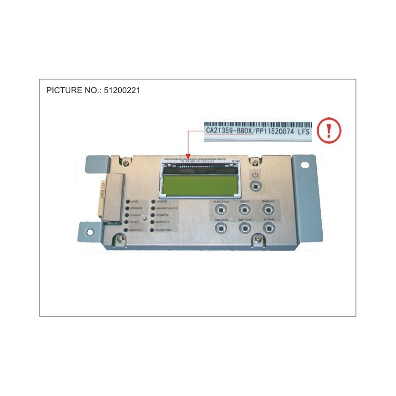 34035351 - DX4X0 OPERATION PANEL