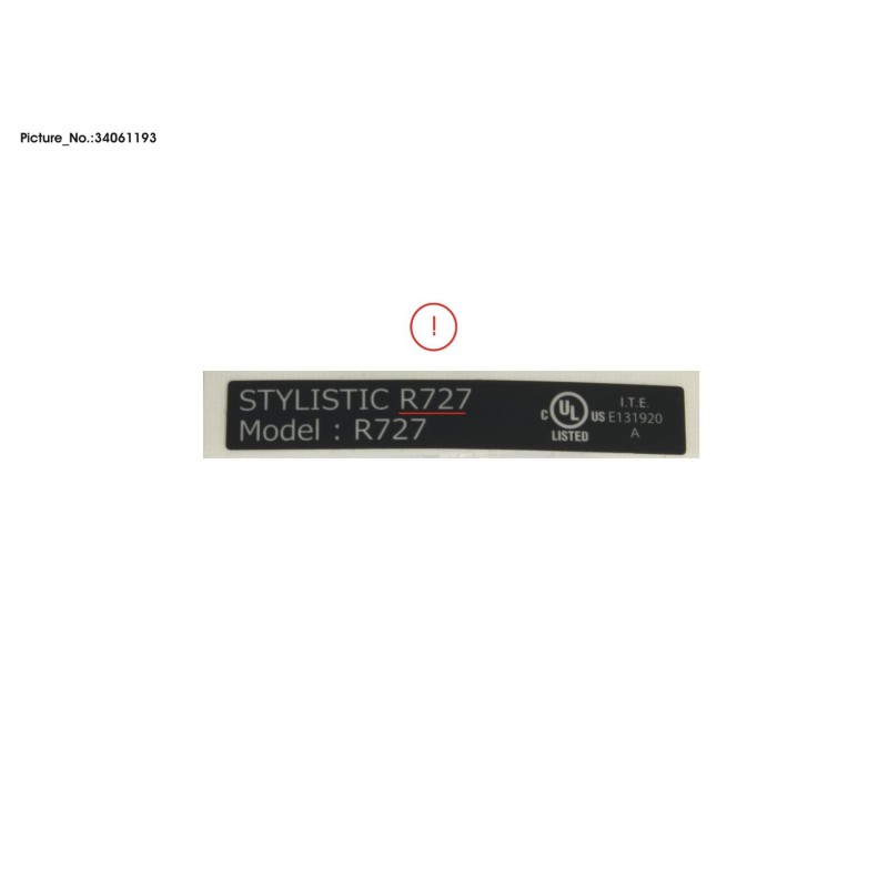 34061193 - LABEL, PRODUCT R727