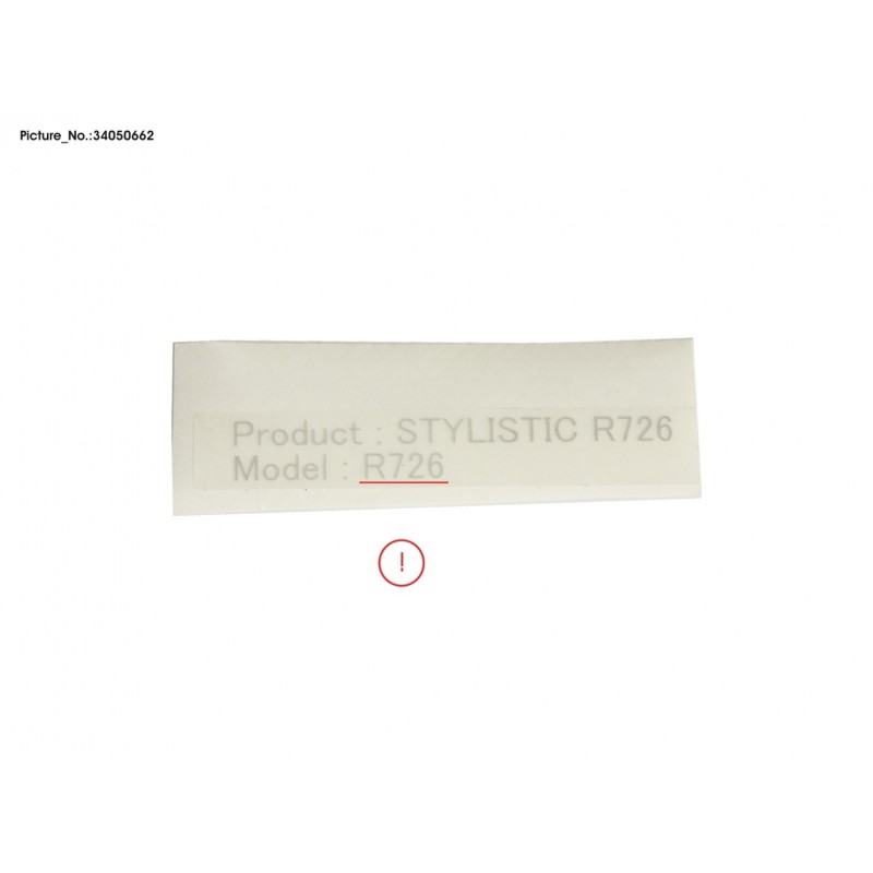 34050662 - LABEL, PRODUCT R726