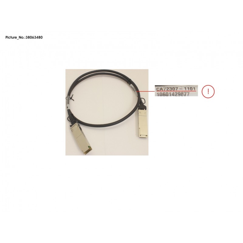 38063480 - DX HE SPARE QSFP+ CU CABLE 1,1M