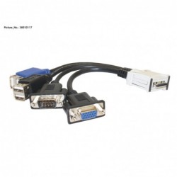 38010117 - FRONT Y-CABLE 4xUSB 1xVGA 1xCOM