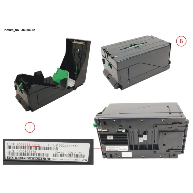 38038372 - F53 CASSETTE W/O KEYLOCK