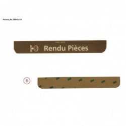 38045670 - LABEL,COIN RETURN,FRENCH,RECYC