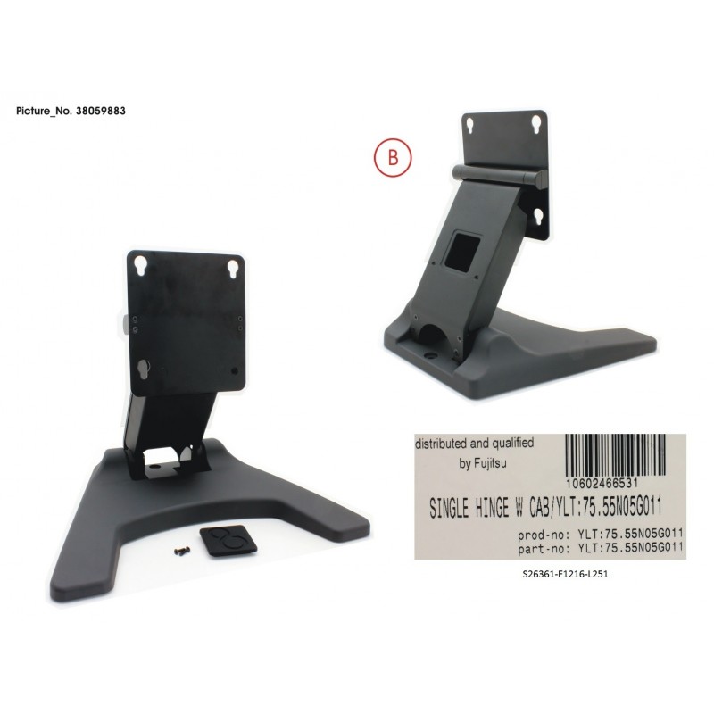 38059883 - TP8 A, TP8 D15/18 STAND, SINGLE HINGE