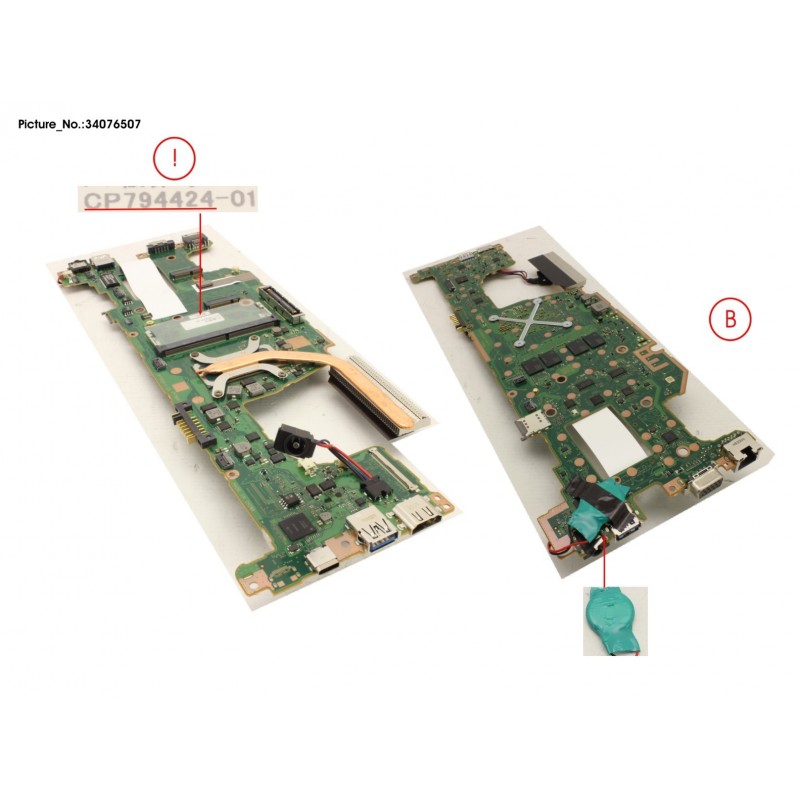 34076507 - MAINBOARD ASSY I7 10510U