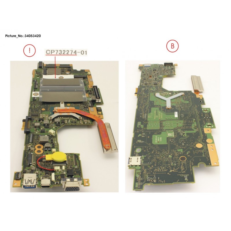 34053420 - MAINBOARD ASSY I7 7600U