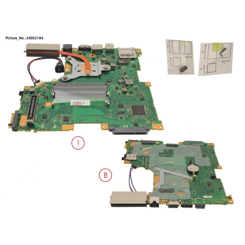 34053184 - MAINBOARD ASSY I3 7100U