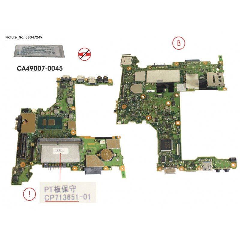 38047249 - -G-MAINB ASSY CEL-3955U (FOR WWAN MOD.)