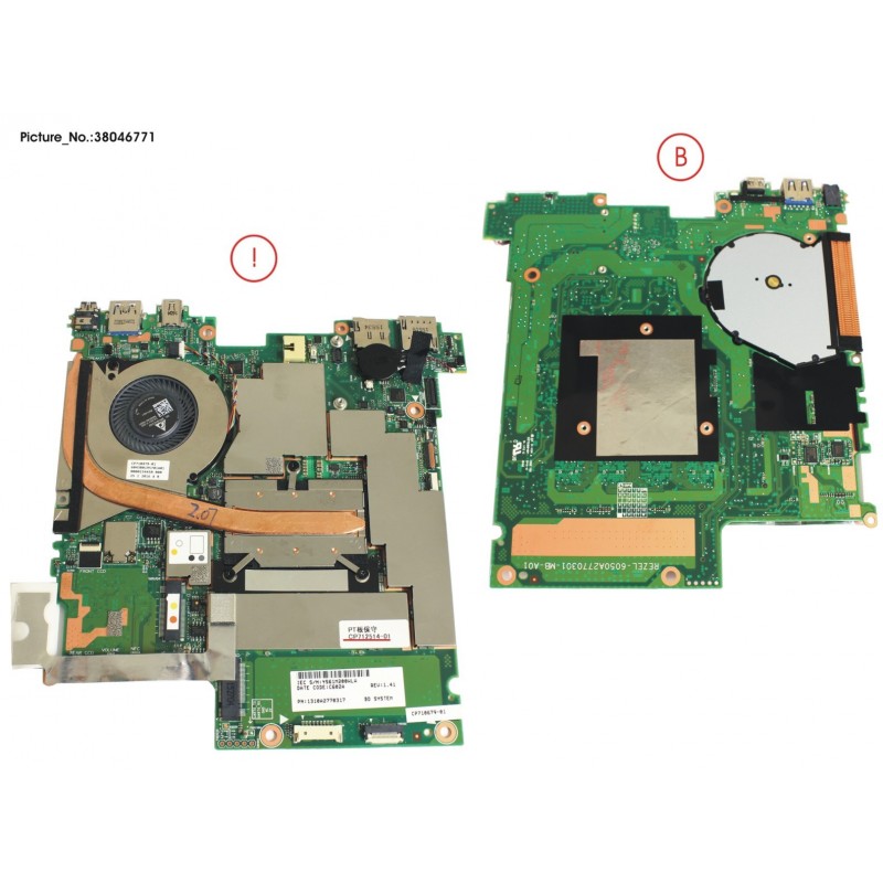 38046771 - MAINBOARD I3-6100U/4GB