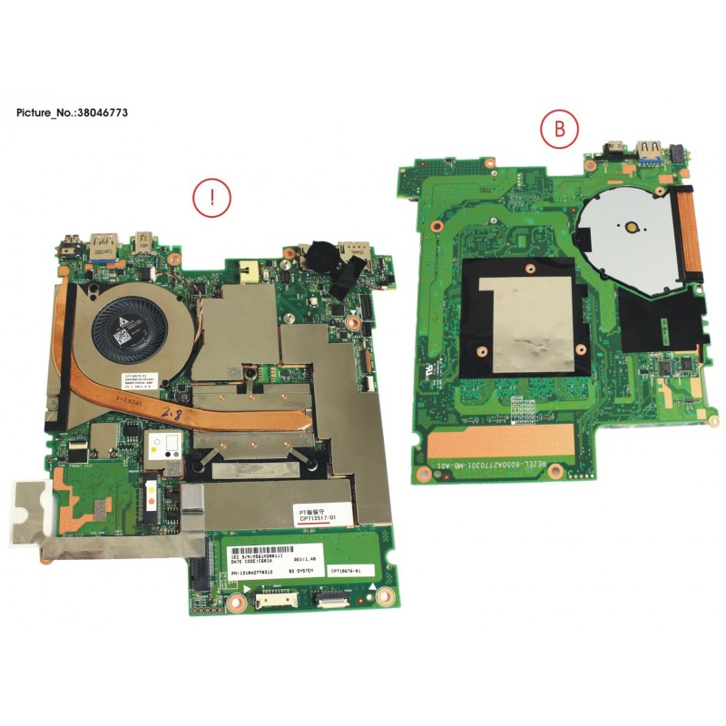 38046773 - MAINBOARD I5-6300U/8GB (VPRO)