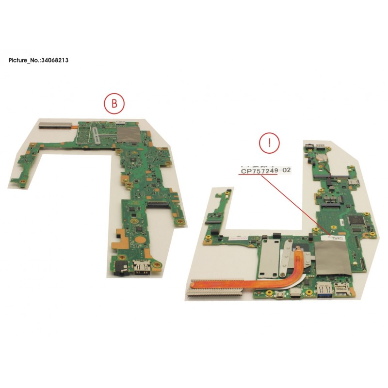 34068213 - MAINBOARD ASSY I5-8350U / 8GB