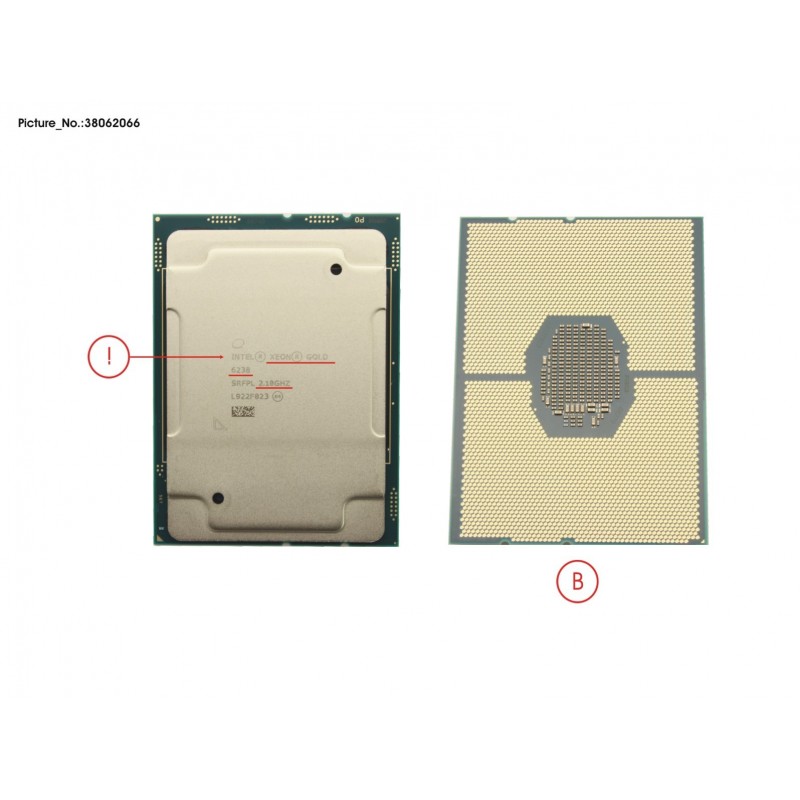 38062066 - CPU INTEL XEON GOLD 6238 - 2100 140W