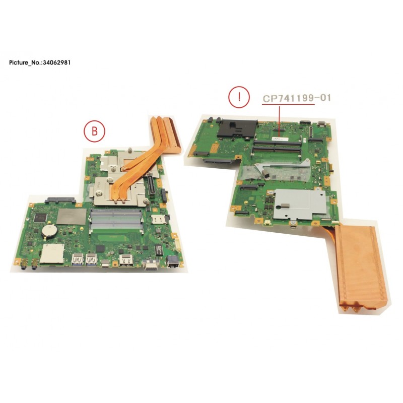 34062981 - MAINBOARD I7-7820HQ GT2 QC1 M2200