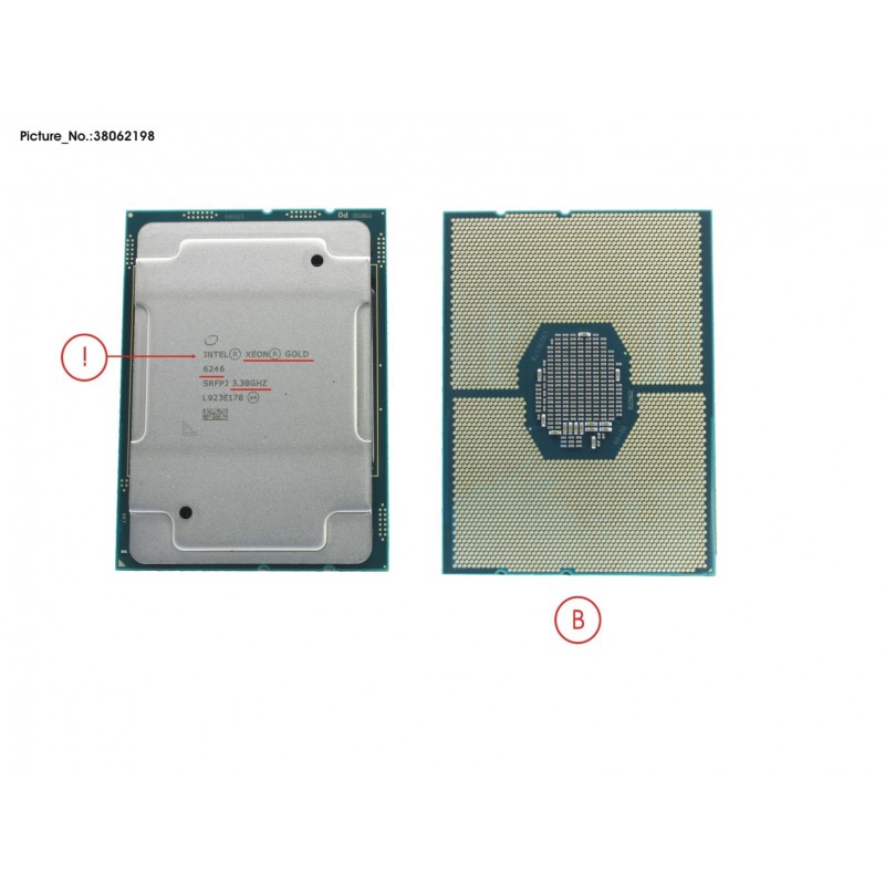 38062198 - CPU INTEL XEON GOLD 6246 - 3300 165W