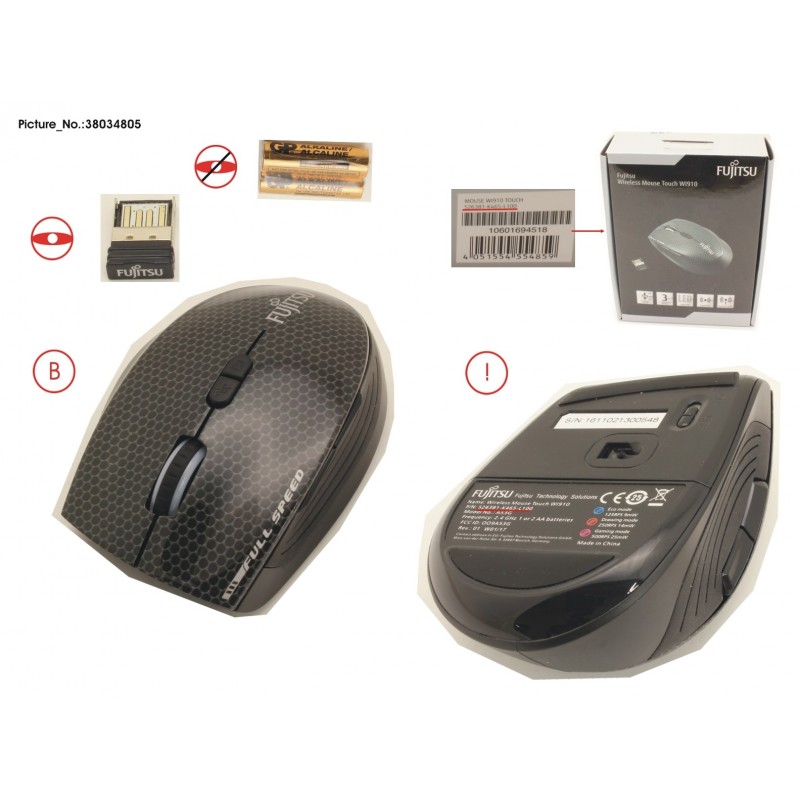 38034805 - WIRELESS MOUSE TOUCH WI910