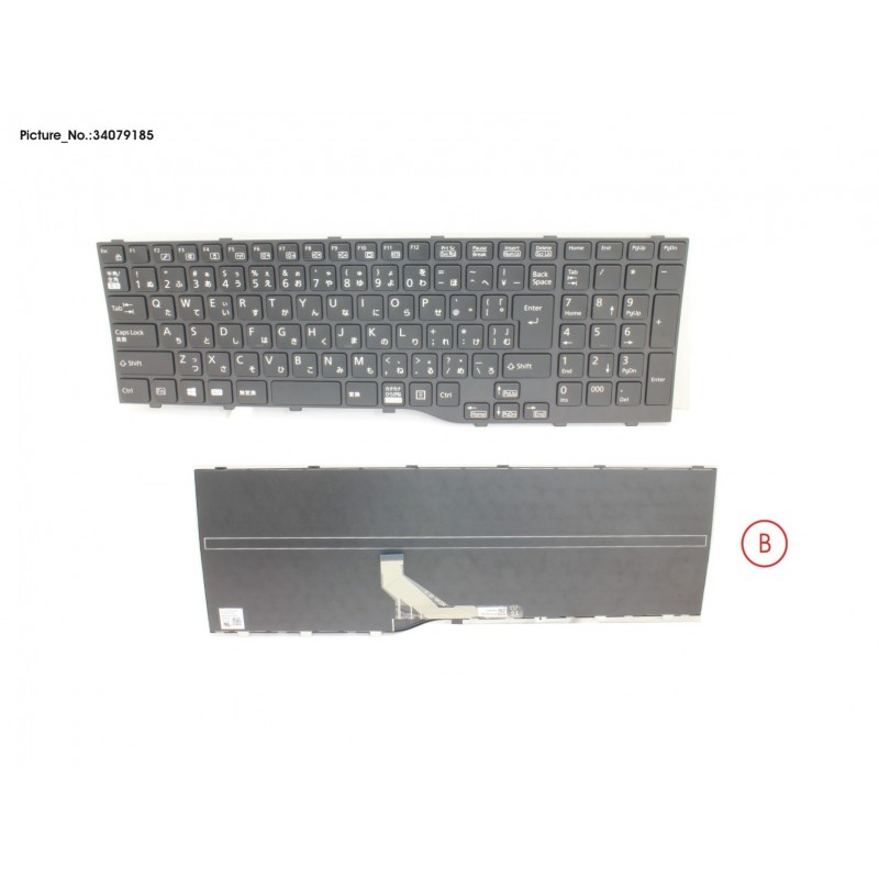 34079185 - KEYBOARD BLACK JAPAN